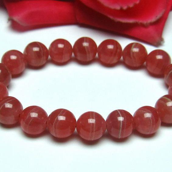 インカローズ ロードクロサイト ブレスレット 10mm  l56-732