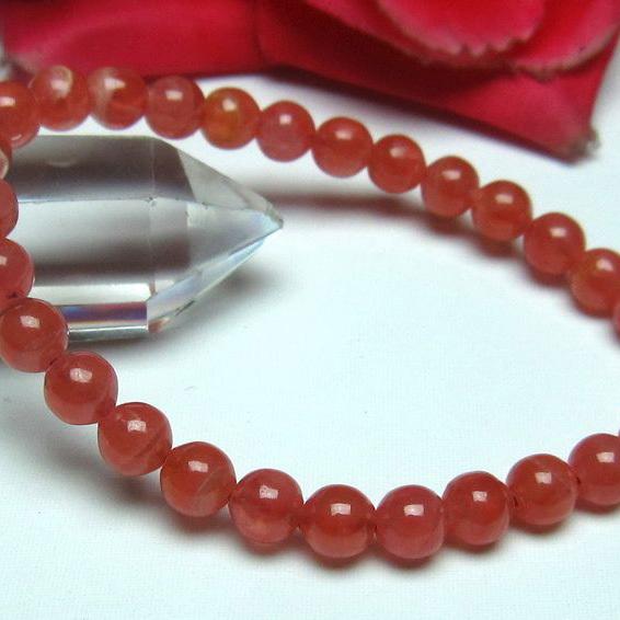 インカローズ ロードクロサイト ブレスレット 6mm  l56-753