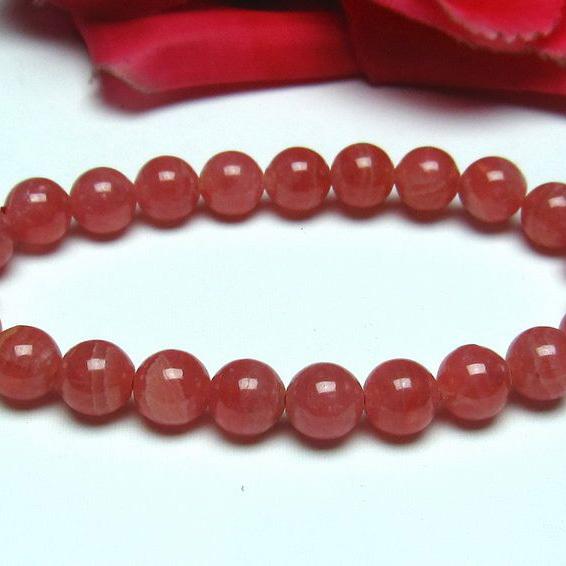 インカローズ ロードクロサイト ブレスレット 8mm  l56-782