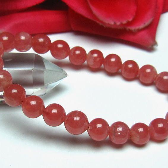 インカローズ ロードクロサイト ブレスレット 8mm  l56-783