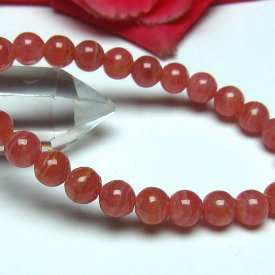 インカローズ ロードクロサイト ブレスレット 7mm  l56-799