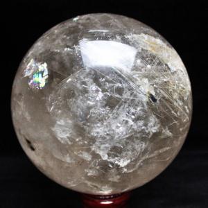 4.9Kg トルマリンルチル入り 水晶 丸玉 150mm S39-5 あすつく 4.9Kg トルマリンルチル入り 水晶 丸玉 150mm S39-5 あすつく