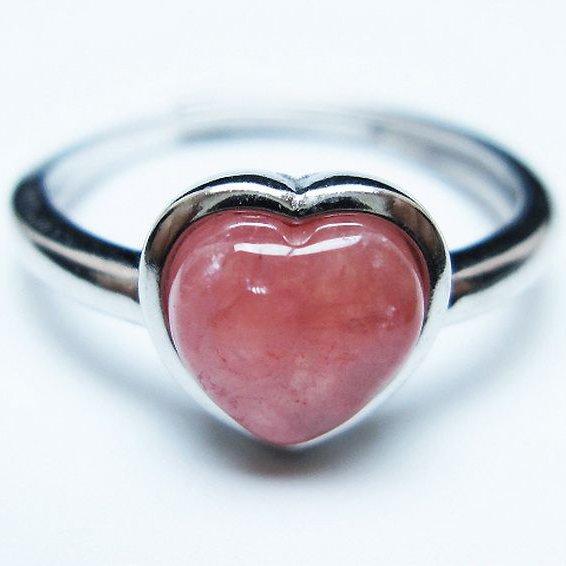 インカローズ ロードクロサイトハート 指輪 (15号) t137-3331