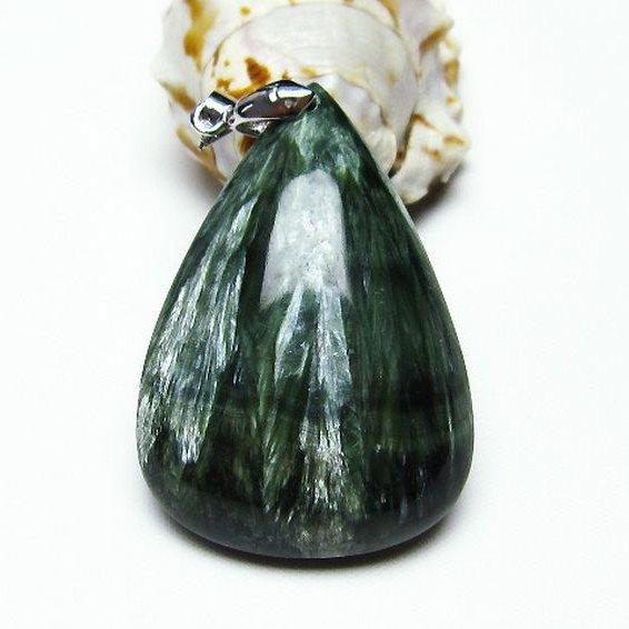 セラフィナイト ペンダント  t14-3273