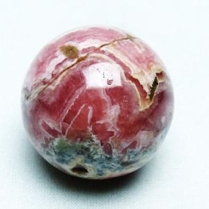 インカローズ ロードクロサイト 丸玉 42mm t145-1730 : 誠安天然石専門