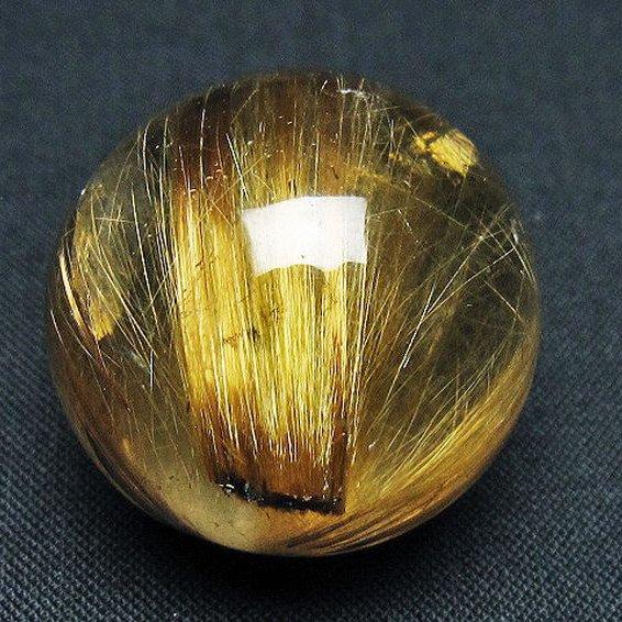 ゴールドタイチンルチル入り 水晶 丸玉  30mm  t145-2564