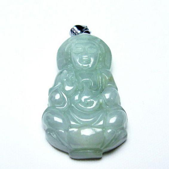 糸魚川翡翠 ペンダント 観音様  t146-3162