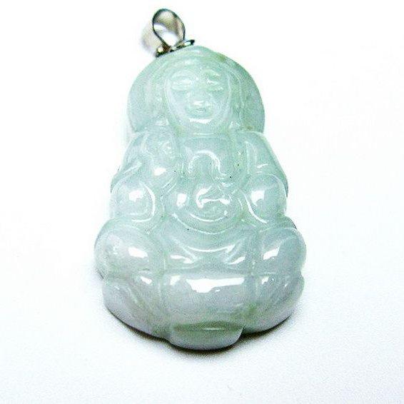 糸魚川翡翠 ペンダント 観音様  t146-3282