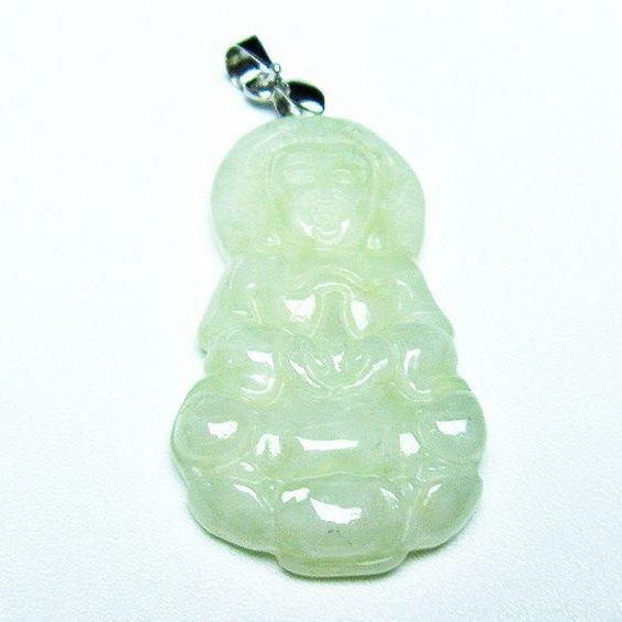 糸魚川翡翠 ペンダント 観音様  t146-3446
