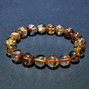 ガーデンクォーツ ブレスレット ブラウン 10.5mm 18cm 天然石