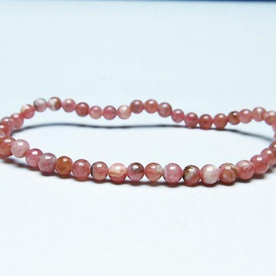 インカローズ ロードクロサイト ブレスレット  4mm  t16-15371