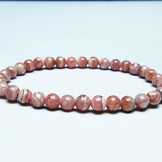 インカローズ ロードクロサイト ブレスレット  5mm  t16-15595