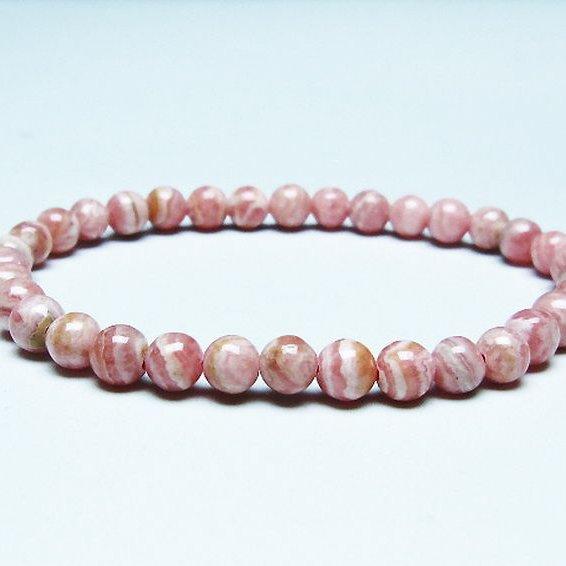 インカローズ ロードクロサイト ブレスレット  6mm  t16-15619