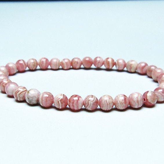 インカローズ ロードクロサイト ブレスレット  6mm  t16-15628