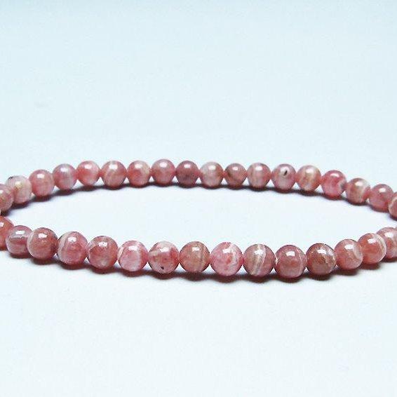 インカローズ ロードクロサイト ブレスレット  5mm  t16-15658