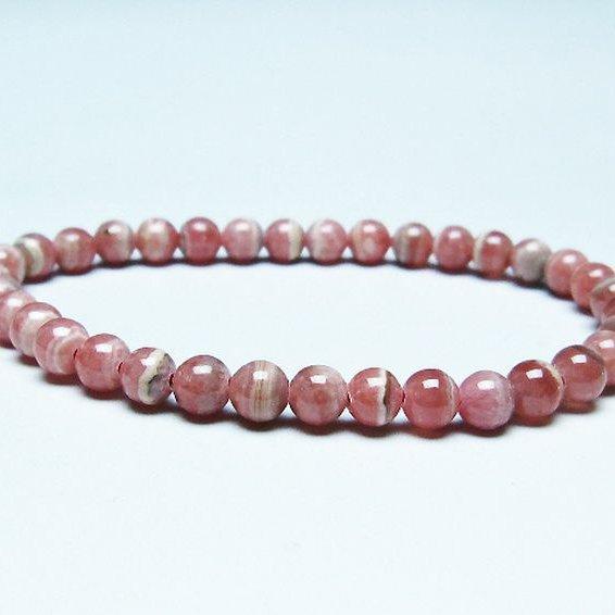 インカローズ ロードクロサイト ブレスレット  5mm  t16-15664