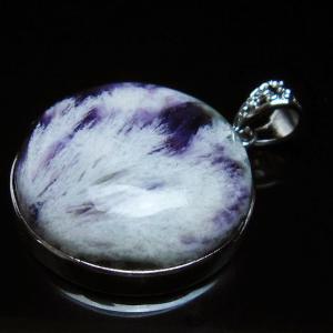 エンジェルフェザー フローライト ペンダント t21-4097 : 誠安天然石