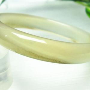 A貨ミャンマー翡翠バングル（内直径60mm）n11 : 龍香堂ストア