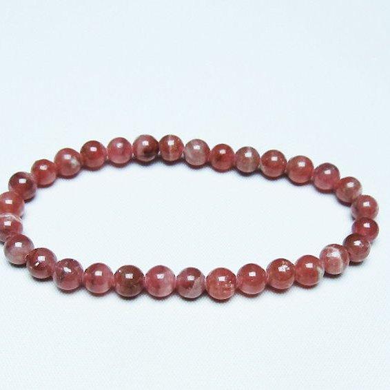 インカローズ ロードクロサイト ブレスレット  6mm  t27-2688