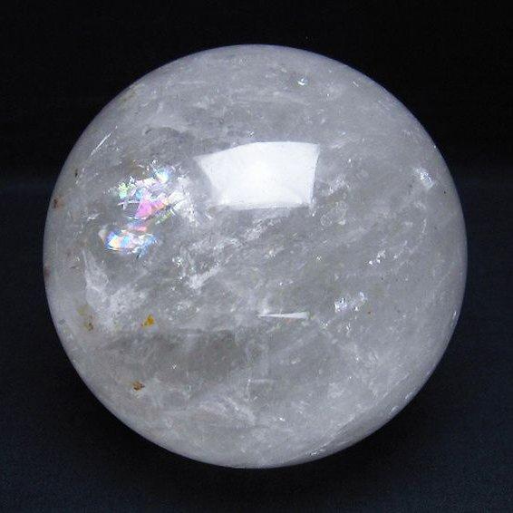 1.6Kg 虹入り ヒマラヤ水晶 丸玉  105mm  t296-1717