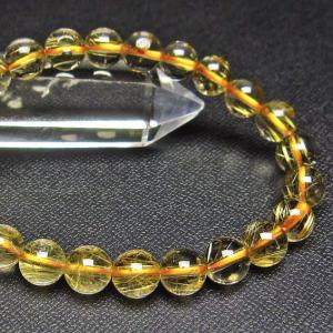ルチルクォーツ ブレスレット ゴールドタイチンルチル  8mm  t36-5753