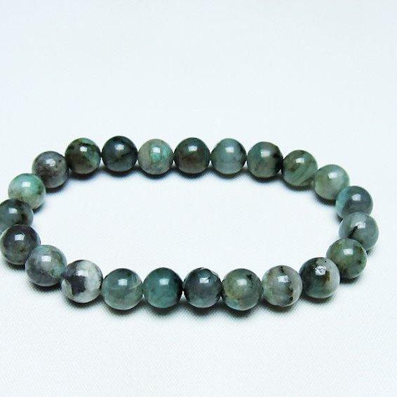 エメラルド ブレスレット  9mm  t398-9558