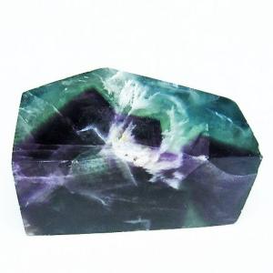 GOLD STONE エンジェルフェザー フローライト 六角柱 約4-5cm 1本