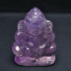 石流通センター 一点物 天然石 彫刻置物 ガネーシャ フロー