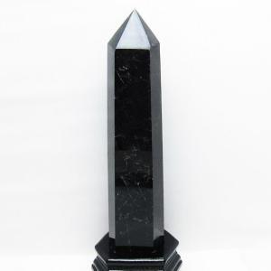 1.9Kg モリオン 純天然 黒水晶  六角柱 t43-8684