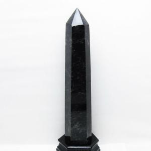 2.2Kg モリオン 純天然 黒水晶  六角柱 t43-8700