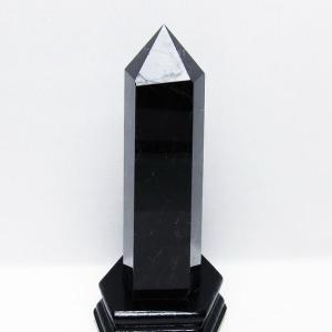 モリオン 純天然 黒水晶  六角柱 t43-8976