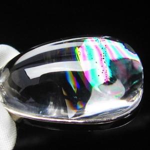 虹入り ガーデンクォーツ（庭園水晶） 丸玉 68mm t100-4674 : 誠安