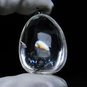 一点物】 天然エンジェルラダー クォーツ 水晶 約31.4mm 約43.7g