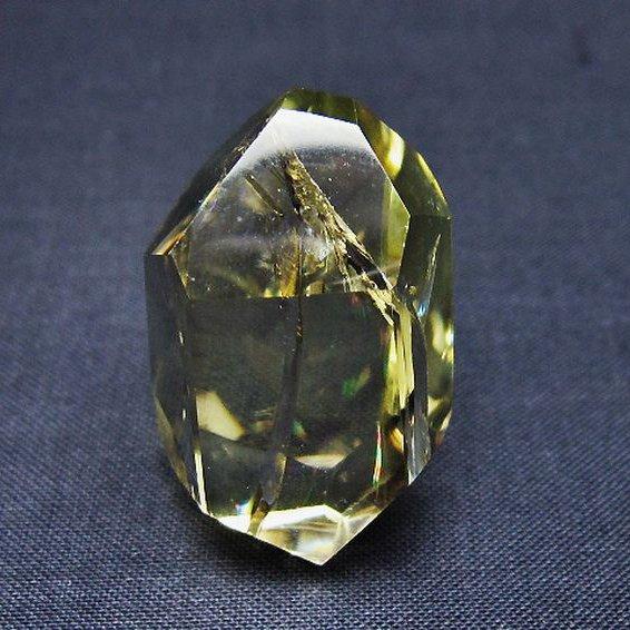虹入り 黄水晶(シトリン) 原石 t436-3046