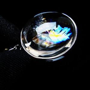 アイリスクォーツ 虹入り レインボー水晶 ペンダント t436-3113 : 誠安