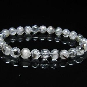 放射プラチナルチルクォーツ ブレスレット  8mm  t437-2306