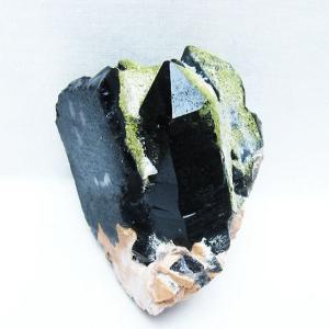山東省産 モリオン 純天然 黒水晶 クラスター t728-2344 : 誠安天然石