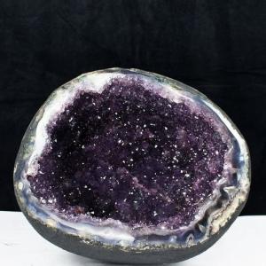 18.3Kg アメジスト笑口 丸玉 240mm 同梱不可 パワーストーン 天然石