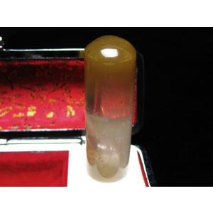 ゴールドファーデン水晶印材 （13mm） 本水晶 パワーストーン 天然石 t49-316｜seian