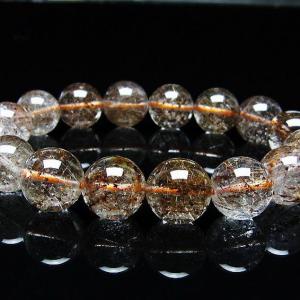 ルチルクォーツ（金針ルチル水晶） ブレスレット 12mm t50-10052 : 誠
