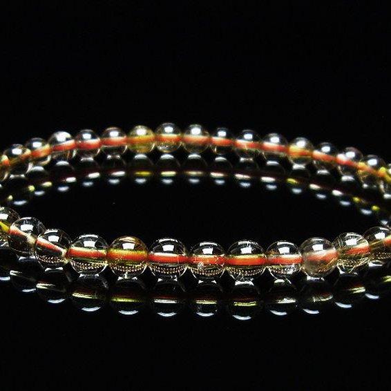 ルチルクォーツ（金針ルチル水晶） ブレスレット  5mm  t50-9159