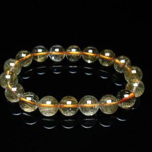 【まもなくお休み　ブレスレット　ゴールドタイチンルチルクォーツ　022】 ルチルクォーツ ブレスレット ゴールドタイチンルチル 8mm t116-12846