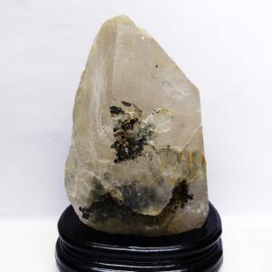 3.7Kg スモーキークォーツ 煙水晶 原石 虹入り ルチルクォーツ入り