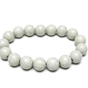 台湾産  北投石 天然ラジウム効果  ブレスレット  12mm  t538-3009