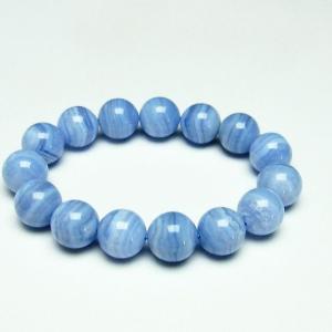 ブルーレースアゲート ブレスレット 10.5mm ランダム発送 メール便送料