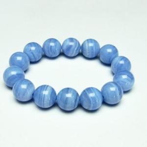 ブルーレースアゲート ブレスレット 21mm t58-7062 : 誠安天然石専門店