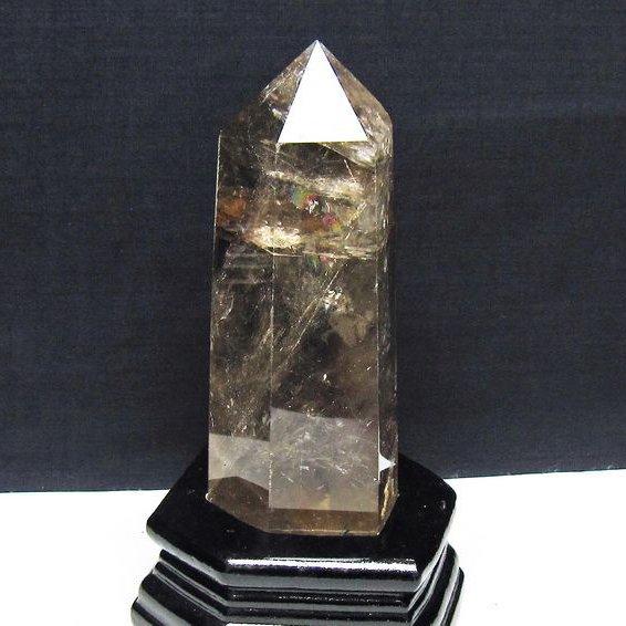 ライトニング水晶 六角柱 t581-6150