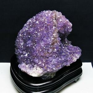 ウルグアイ産 カルサイトフラワーアメジストクラスター t614-9198 : 誠