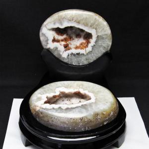 ペア水晶トレジャーメノウ t604-7723 : 誠安天然石専門店 - 通販