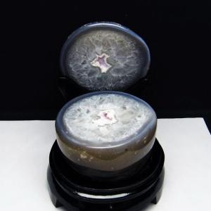 ペア水晶トレジャーメノウ t604-7723 : 誠安天然石専門店 - 通販